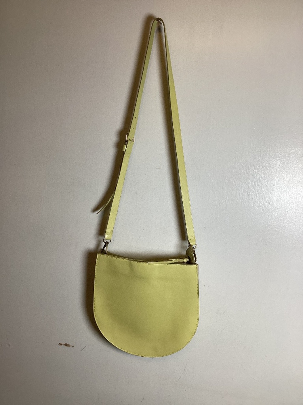MADEWELL half moon soft leather shoulder bag or cross body bag tropical,travell